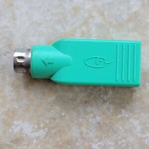 USB Female to PS/2 Mouse Male Passive Adapter, Green